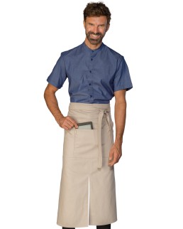 GREMBIULE CRETA CM 70X46 CON TASCA CENTRALE - ISACCO 114686