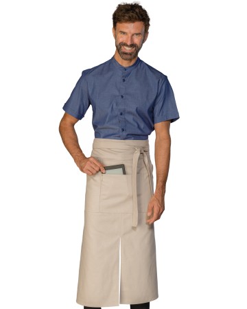 GREMBIULE CRETA CM 70X46 CON TASCA CENTRALE - ISACCO 114686