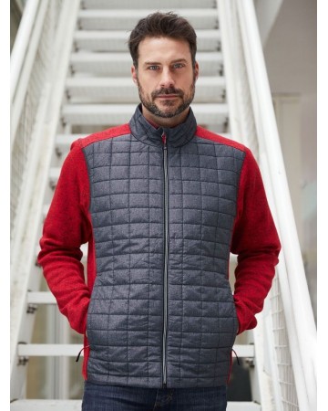 MENS KNITTED HYBRID JACKET JN742