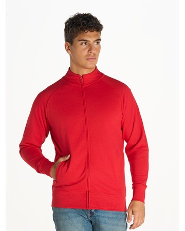 FELPA UNISEX ZIP INTERA LEGGERA FRENCH TERRY SWFUZIP240