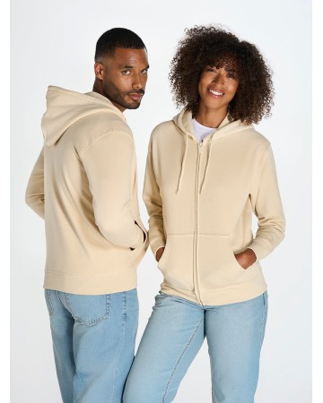 FELPA UNISEX CAPPUCCIO E ZIP ORGANIC FUJI SWHOODECO