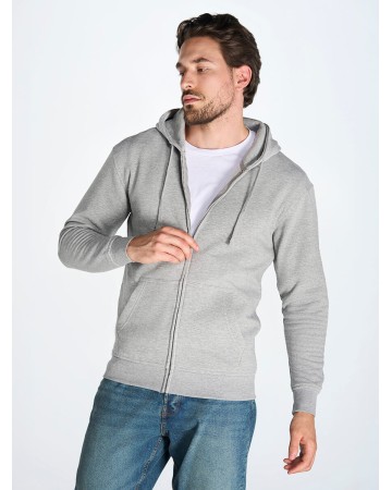 FELPA UOMO CAPPUCCIO E ZIP LEGGERA FRENCH TERRY SWUAHOOD240
