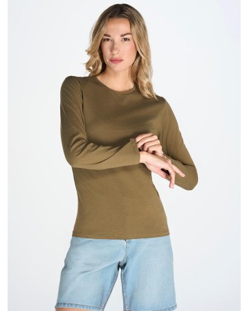 T-SHIRT DONNA MANICA LUNGA REGULAR TSRLCMFLS