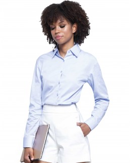 CAMICIA DONNA OXFORD MANICA LUNGA JHK SHLOXF