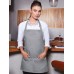 SHORT BIB APRON BASIC WITH BUCKLE AND POCKET KBLS6