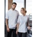 SHORT-SLEEVE LADIESâ CHEF JACKET MODERN-LOOK KJF25