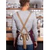 BIB APRON WITH CROSSED RIBBONS KLS38