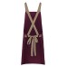 BIB APRON WITH CROSSED RIBBONS KLS38
