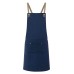 BIB APRON WITH CROSSED RIBBONS AND BIG POCKET KLS39