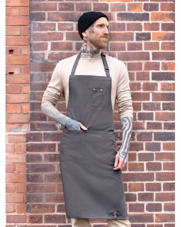 GREMBIULE CON PETTORINA STILE DENIM ROCK CHEF®-STAGE2  KRCLS15