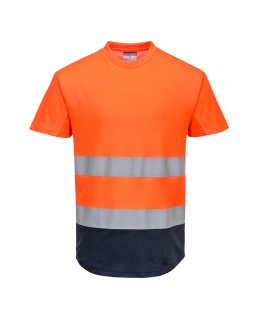 T-SHIRT BICOLORE MESH COTTON COMFORT HI-VIS C395