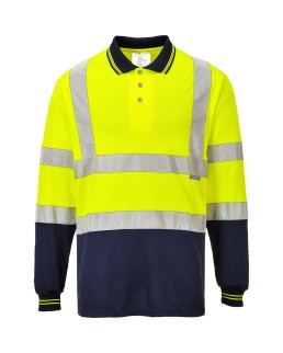 POLO BICOLORE MANICHE LUNGHE HI-VIS S279