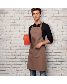 COL. BIB APRON W/POCK.65%P35%C