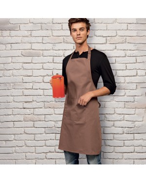 COL. BIB APRON W/POCK.65%P35%C