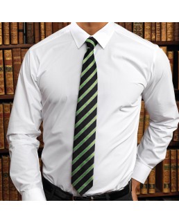 WAFFLE STRIPE TIE 100%P