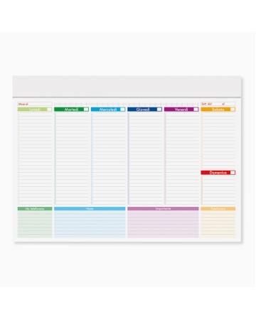 PLANNING E RUBRICHE - PLANNING MULTICOLOR PA802
