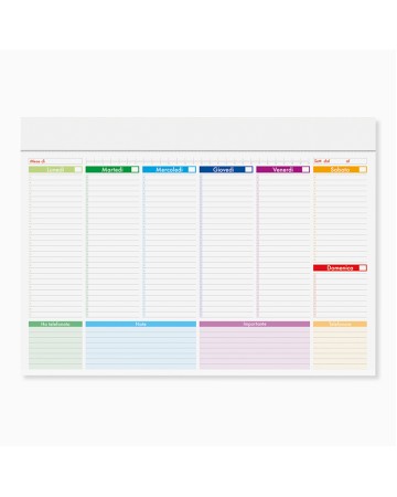 PLANNING E RUBRICHE - MINI PLANNING MULTICOLOR PA806