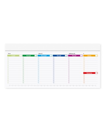 PLANNING E RUBRICHE - SLIM PLANNING MULTICOLOR PA807
