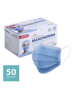 GOLDMASK - MASCHERINA CHIRURGICA FACCIALE USO MEDICO PI216