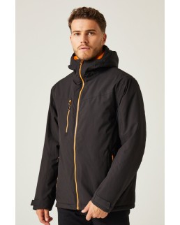 JACKET NAVIGATE WATERPROOF INSULATED 100% POL 165G BLACK/CLASSIC RED-S TRA253