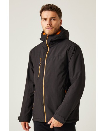 JACKET NAVIGATE WATERPROOF INSULATED 100% POL 165G BLACK/CLASSIC RED-S TRA253