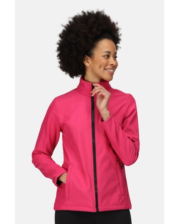 ABLAZE PRINTABLE SOFT SHELL DONNA 2 STRATI 100%POL BLACK/BLACK-10