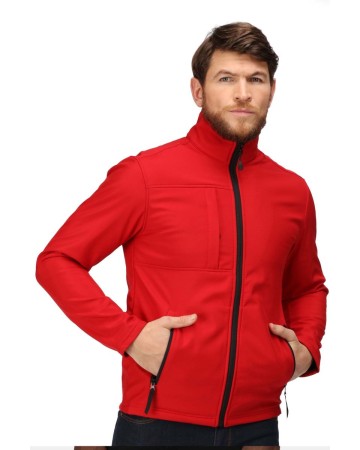 OCTAGON II SOFT SHELL 3 STRATI 100% POLIESTERE BLACK/BLACK-XS TRA688