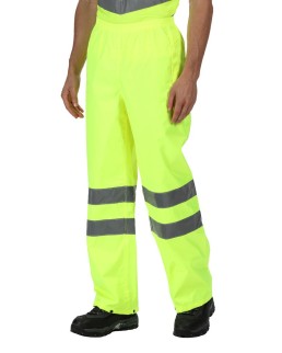 HI-VIS PRO PACKAWAY TROUSERS 100% POL 140 GR/M TRW498