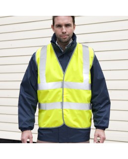 SAFETY HIGH VIZ VEST 100%P