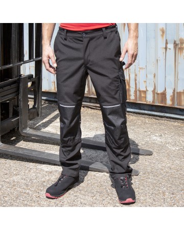 SLIM SOFTSH WORK TROUSER100%P