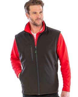 RECYCLED 3-LAYER SOFTSHELL BODYWARMER  RER123X