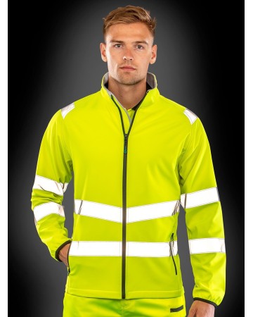 RECYCLED PRINTABLE SAFETY SOFTSHELL RER505X