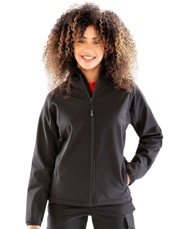 RECYCLED PRINTABLE 3-LAYER HOODED SOFTSHELL RER911F