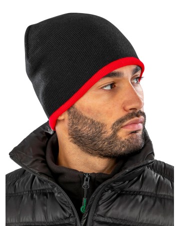 SOFT FEEL REVERSIBLE CUFFLESS BEANIE  RERC046X
