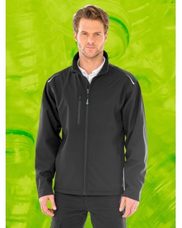 RECYCLED 3-LAYER PRINTABLE SOFTSHELL JACKET RER900M