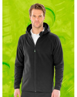 HOODED RECYCLED MICROFLEECE JACKET RER906X