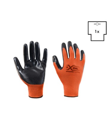 GUANTO POLIESTERE / NITRILE LISCIO X-GLOVE XGLOVE X GLOVE GUANTI X-OIL GGC013