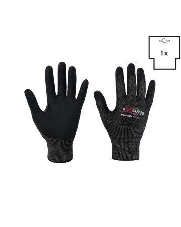 GUANTO TAGLIO D (HPPE-ACCIAIO-VETRO) / NITRILE MICRO FOAM TRASPIRANTE X-GLOVE XGLOVE X GLOVE GUANTI X-CUT GGC050