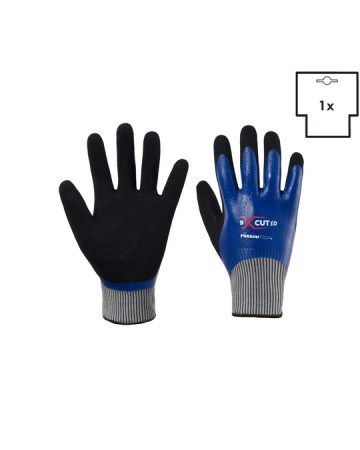 GUANTO TAGLIO D (HPPE-VETRO) / NITRILE DOPPIA SPALMATURA X-GLOVE XGLOVE X GLOVE GUANTI X-CUT GGC055