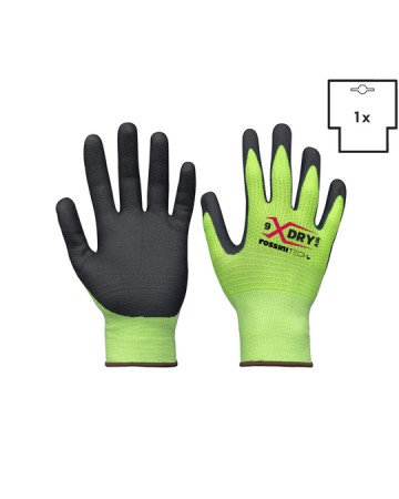 GUANTO NYLON-SPANDEX / NITRILE MICRO-SCHIUMA TRASPIRANTE X-GLOVE XGLOVE X GLOVE GUANTI X-DRY GGC070