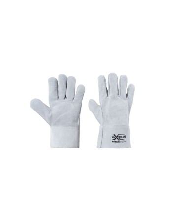 GUANTO PELLE CROSTA BOVINO, PALMO-DITA DOPPIO STRATO, MANICHETTA X-GLOVE XGLOVE X GLOVE GUANTI X-SKIN GU091