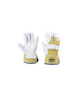 GUANTO PELLE PIENO FIORE BOVINO, DORSO TELA, PALMO FODERATO, MANICHETTA X-GLOVE XGLOVE X GLOVE GUANTI X-SKIN GU205B GUANTO PELLE PIENO FIORE BOVINO, DORSO TELA, PALMO FODERATO, MANICHETTA X-GLOVE XGLOVE X GLOVE GUANTI X-SKIN GU205B