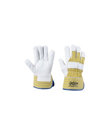 GUANTO PELLE PIENO FIORE BOVINO, DORSO TELA, PALMO FODERATO, MANICHETTA X-GLOVE XGLOVE X GLOVE GUANTI X-SKIN GU205B
