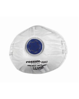 RESPIRATORE PER POLVERI FUMI E NEBBIE FFP2 NR D CON VALVOLA MASCHERINA R663