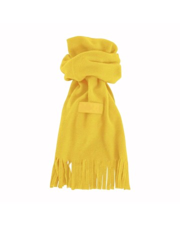 SCIARPA IN POLAR, CON FRANGE ED ETICHETTA PERSONALIZZABILE 03047E