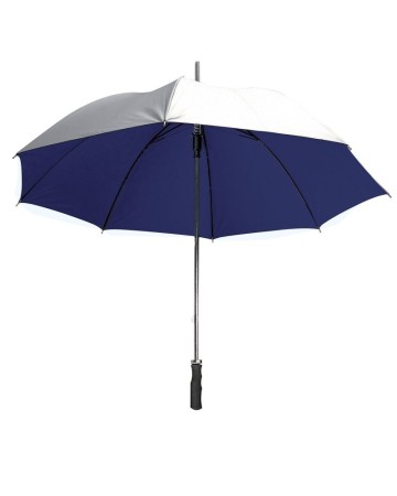 OMBRELLO GOLF AUTOMATICO, FUSTO E PUNTALE METALLICI, MANICO DRITTO IN MATERIALE GOMMATO 03084