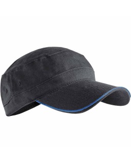 CAPPELLINO IN COTONE PESANTE CON PROFILO IN CONTRASTO