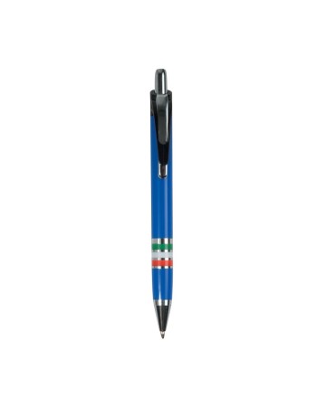 PENNA A SCATTO IN PLASTICA CON IMPUGNATURA TRICOLORE (ITALIA, FRANCIA, SPAGNA) 10837