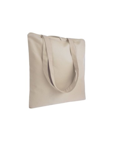 SHOPPER IN COTONE 220 G/M2, MANICI LUNGHI E CHIUSURA CON ZIP 1112422