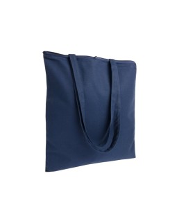 SHOPPER IN COTONE 220 G/M2, MANICI LUNGHI E CHIUSURA CON ZIP